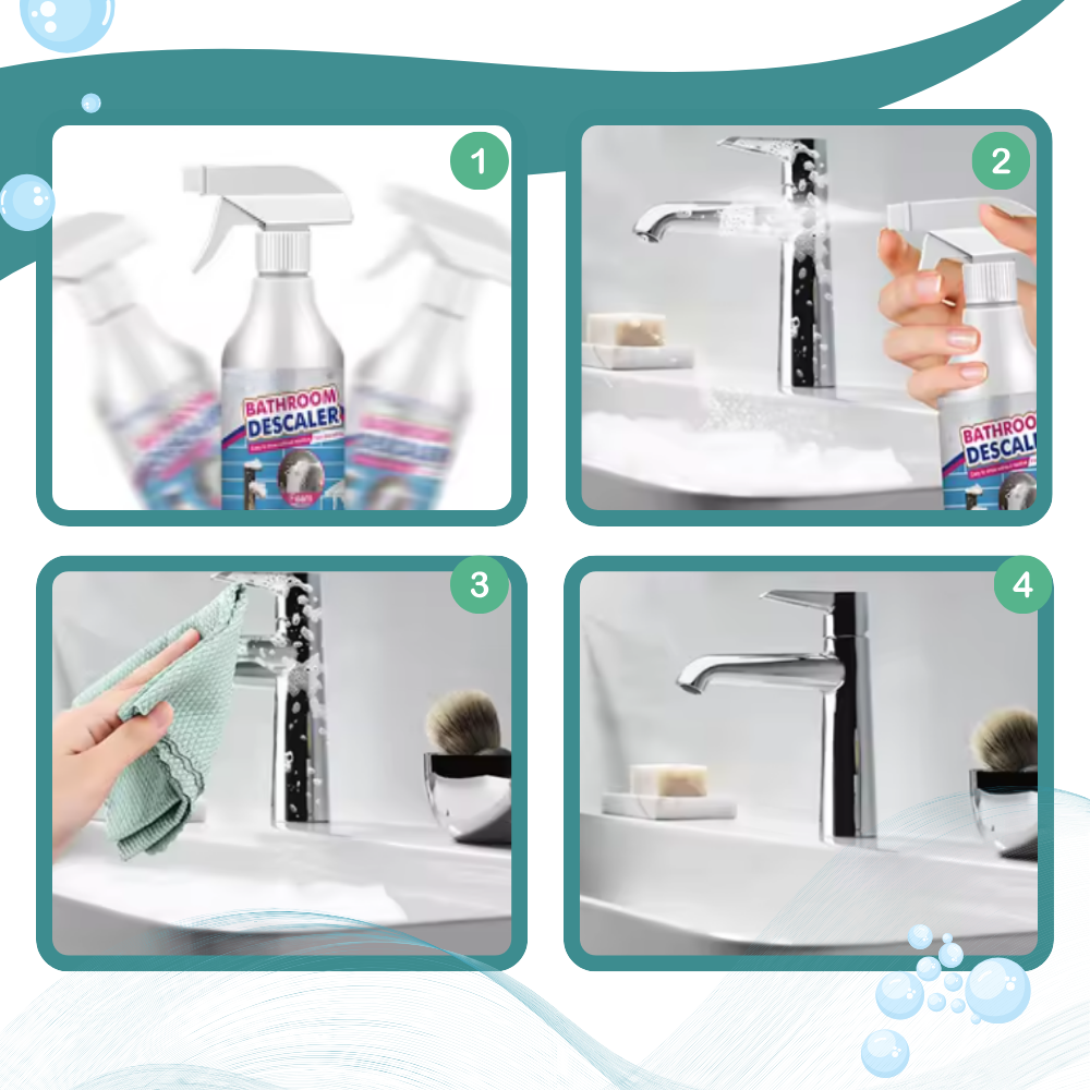 Nettoyant fraîcheur anti-calcaire multisurfaces pour salle de bain - Ozerty