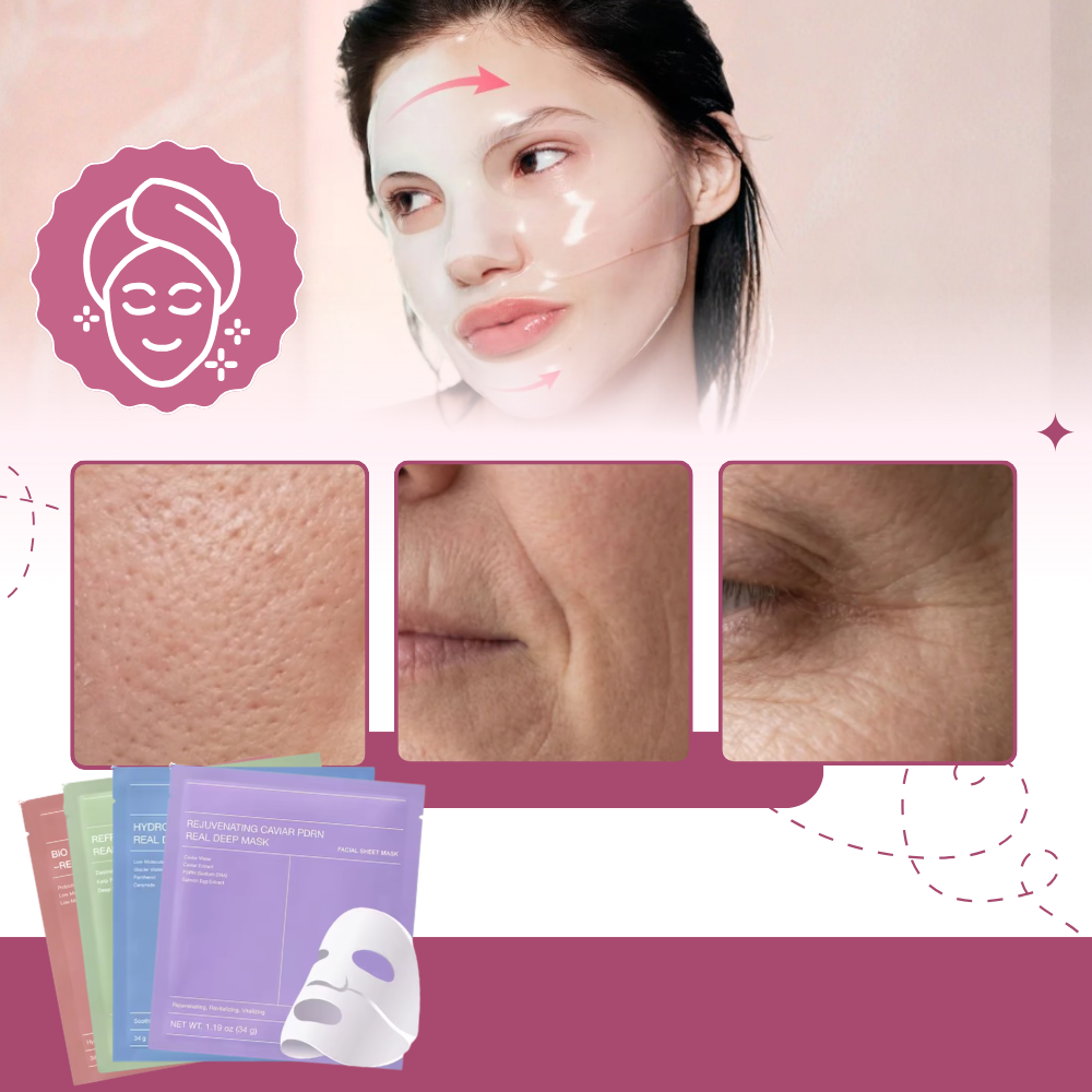 Masque visage rajeunissant et hydratant au collagène - Ozerty