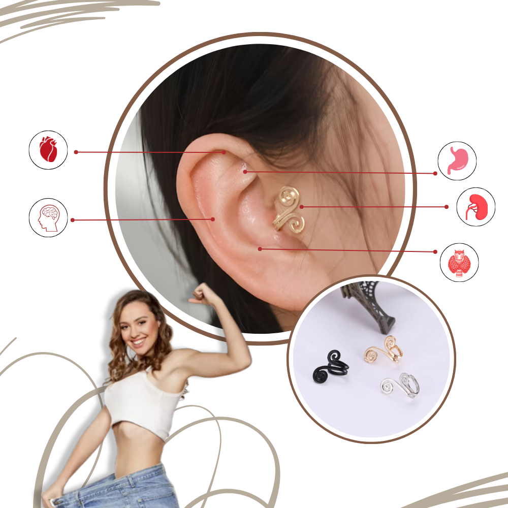 Boucles d'oreilles magnétiques d'acupression - Ozerty