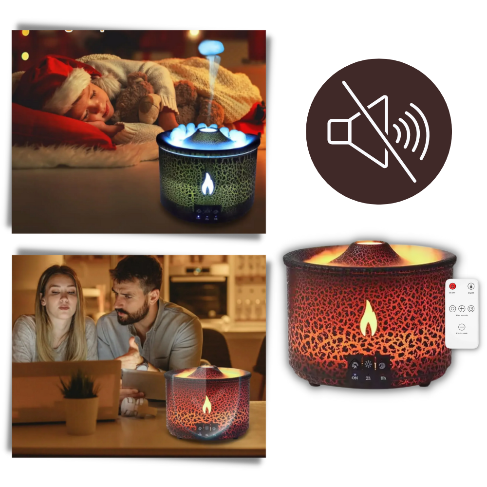 Humidificateur relaxant en forme de volcan
- Ozerty