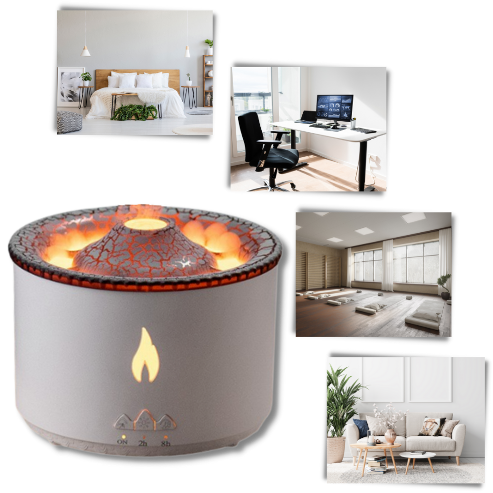 Humidificateur relaxant en forme de volcan
- Ozerty