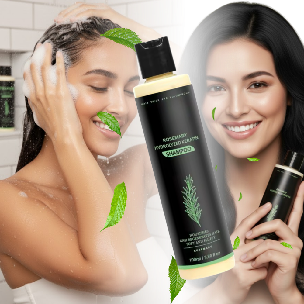 Shampooing et après-shampooing à la kératine et au romarin - Ozerty