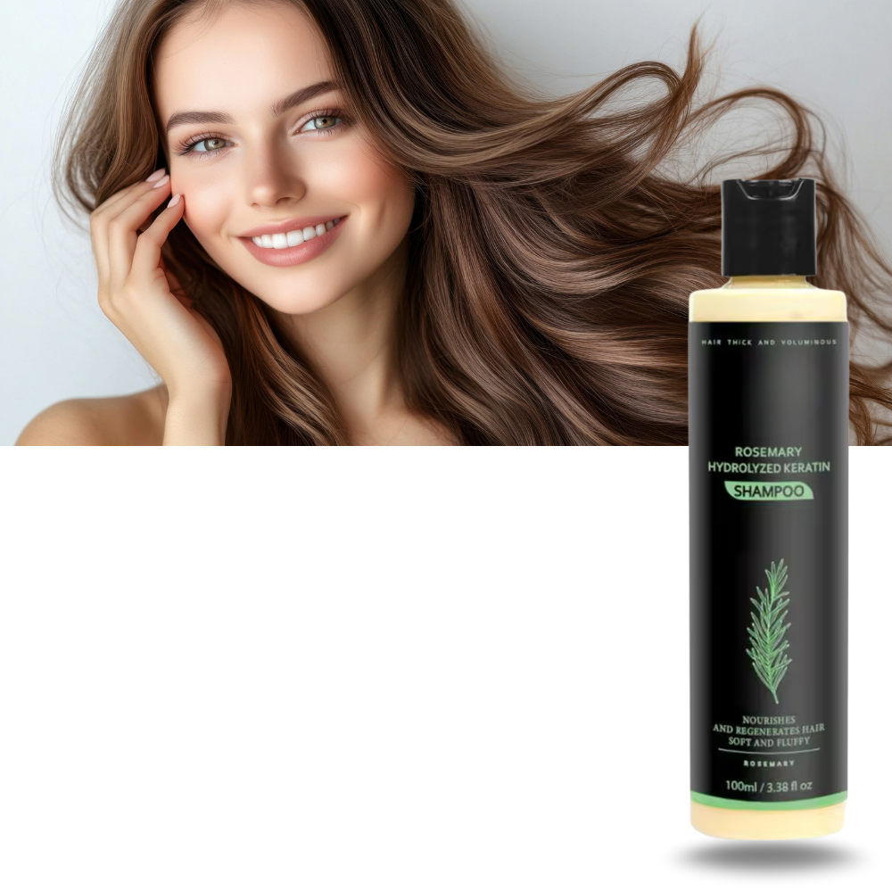 Shampooing et après-shampooing à la kératine et au romarin - Ozerty