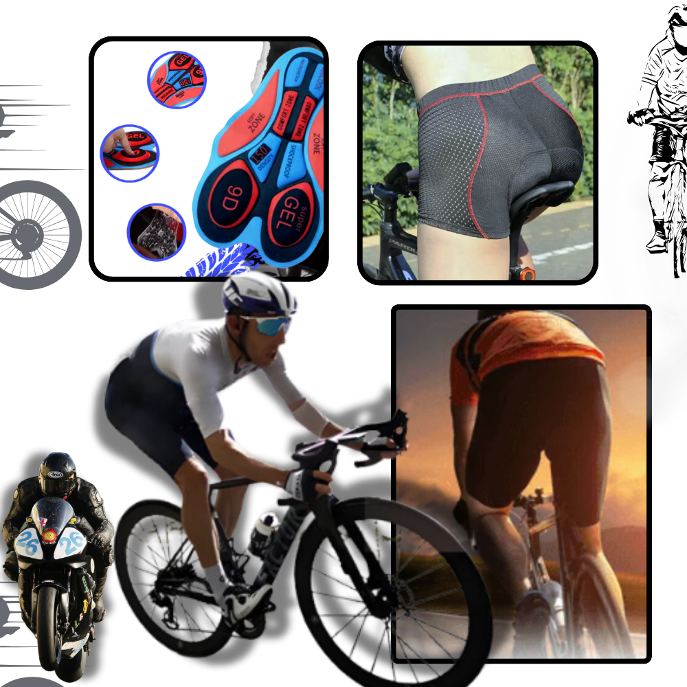 Short de vélo rembourré sans coutures - Ozerty