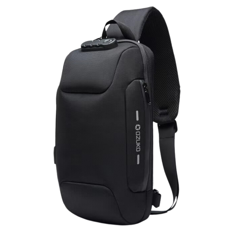 Sac à bandoulière antivol -Noir - Ozerty