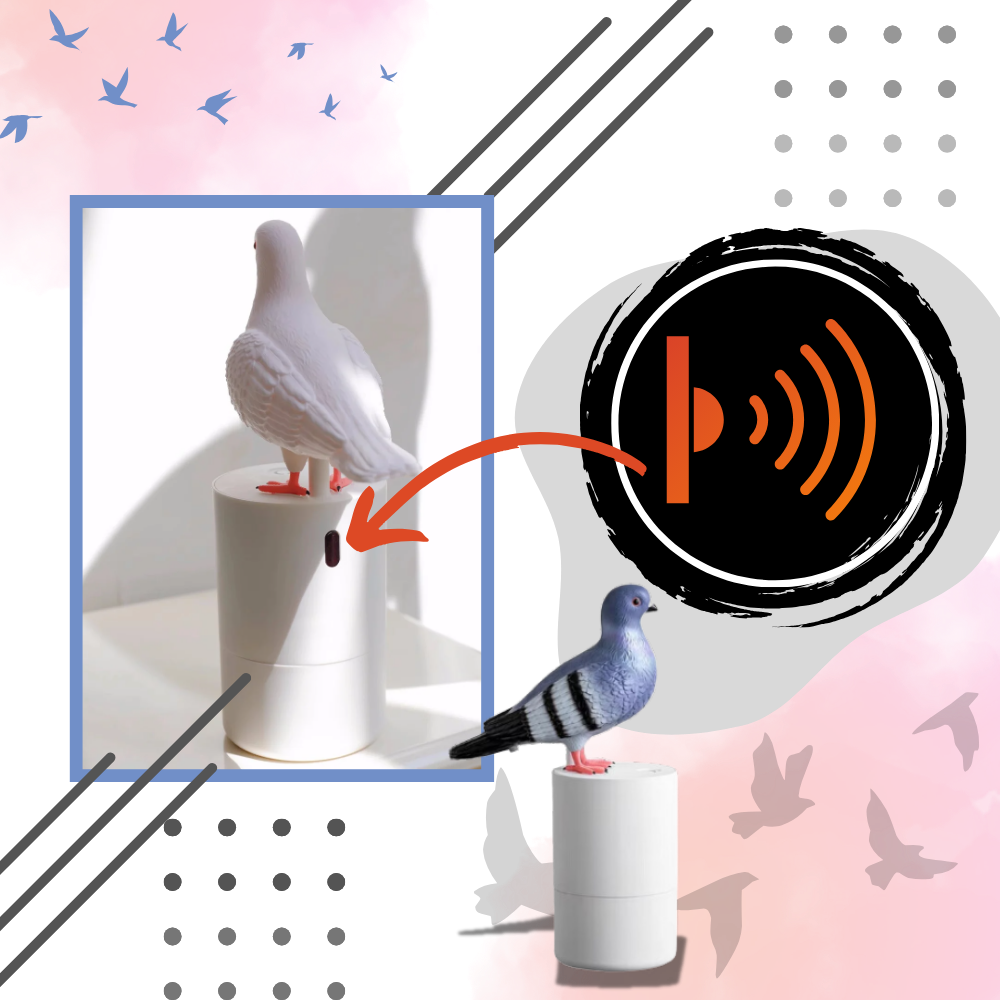 Distributeur de savon automatique en forme de pigeon - Ozerty