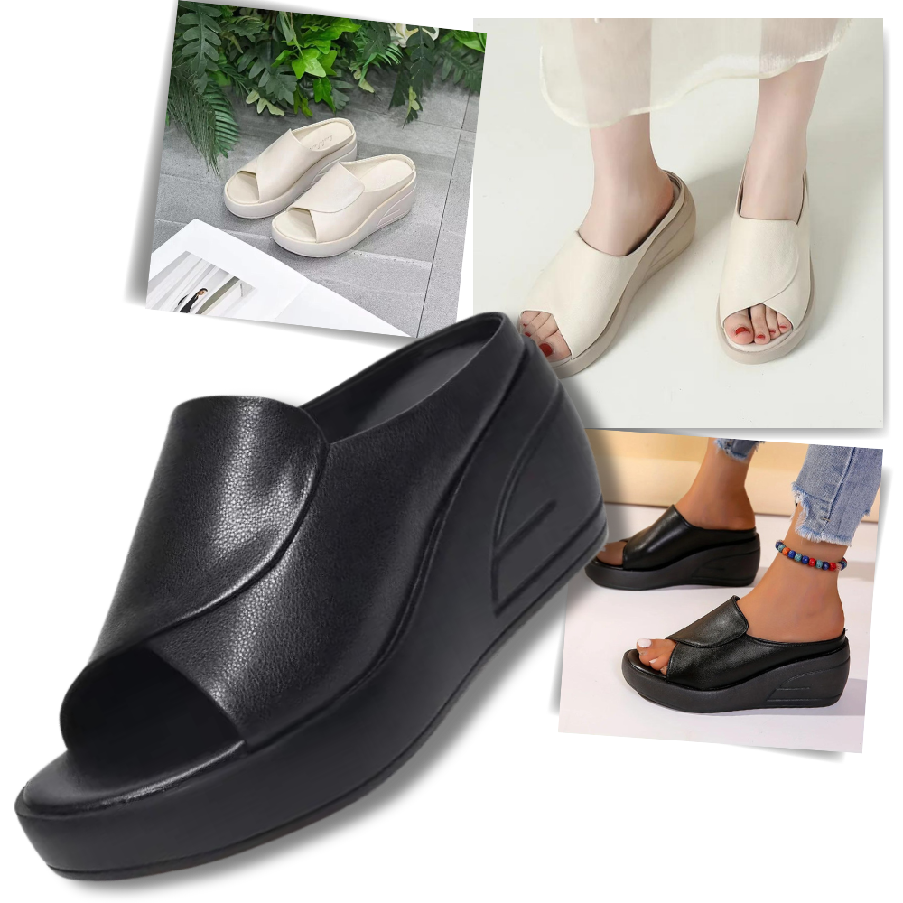 Sandales à talons orthopédiques avec absorption des chocs - Ozerty