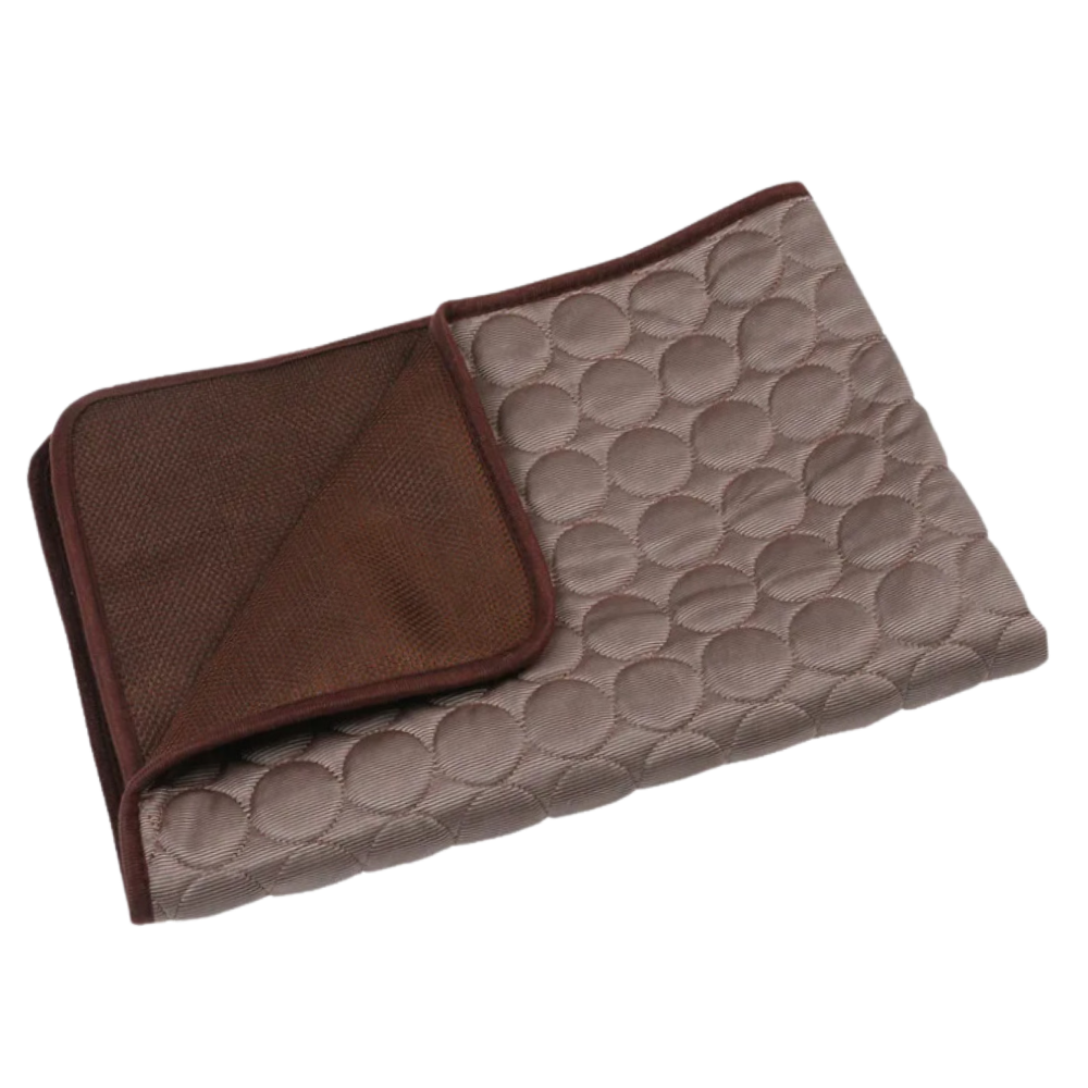 Tapis rafraîchissant en soie pour animaux de compagnie
-Café/XSCafé/SCafé/MCafé/LCafé/XL - Ozerty