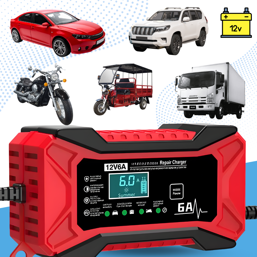 Chargeur de batterie intelligent 12 V pour véhicules - Ozerty