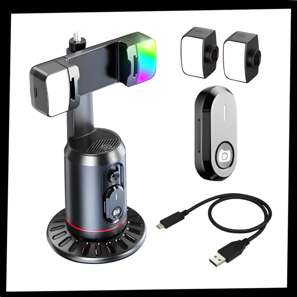 Support pour téléphone intelligent avec stabilisateur et suivi IA - Ozerty