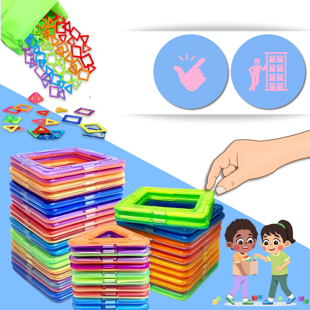 Jeu Blocs De Constructions Magnétiques - Ozerty