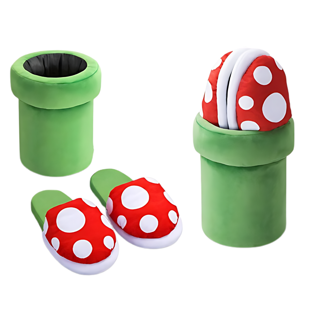 Pantoufles plante piranha de Mario en peluche
- Ozerty