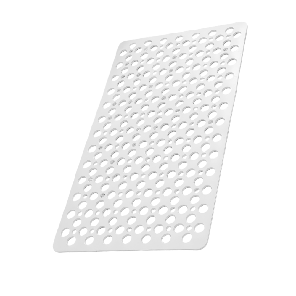 Tapis de bain antidérapant -Blanc - Ozerty