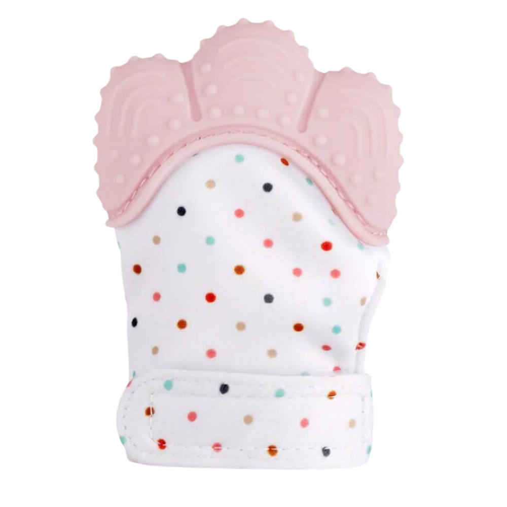 Gant de dentition apaisant
-Rose - Ozerty
