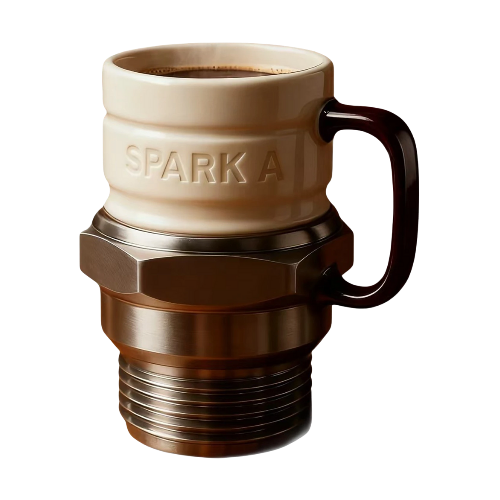Tasse fantaisie en forme de bougie d'allumage - Ozerty