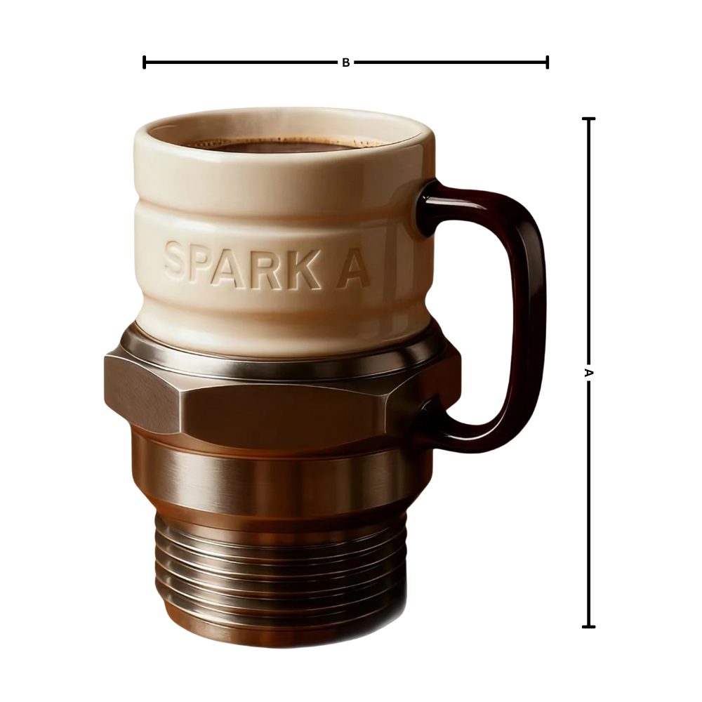 Tasse fantaisie en forme de bougie d'allumage - Ozerty