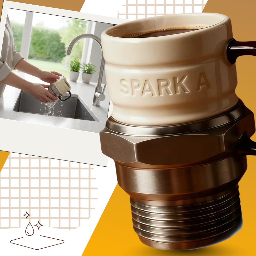 Tasse fantaisie en forme de bougie d'allumage - Ozerty