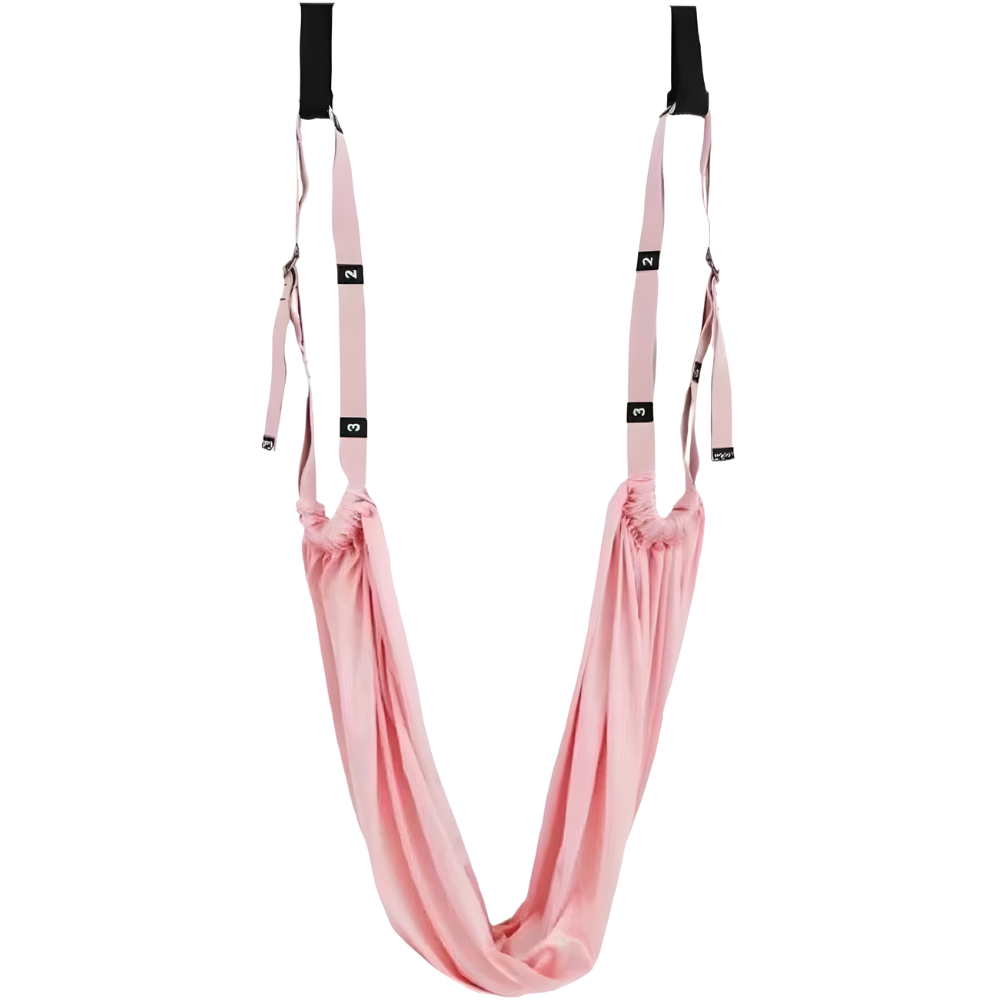 Hamac de yoga aérien solide et réglable -Rose - Ozerty