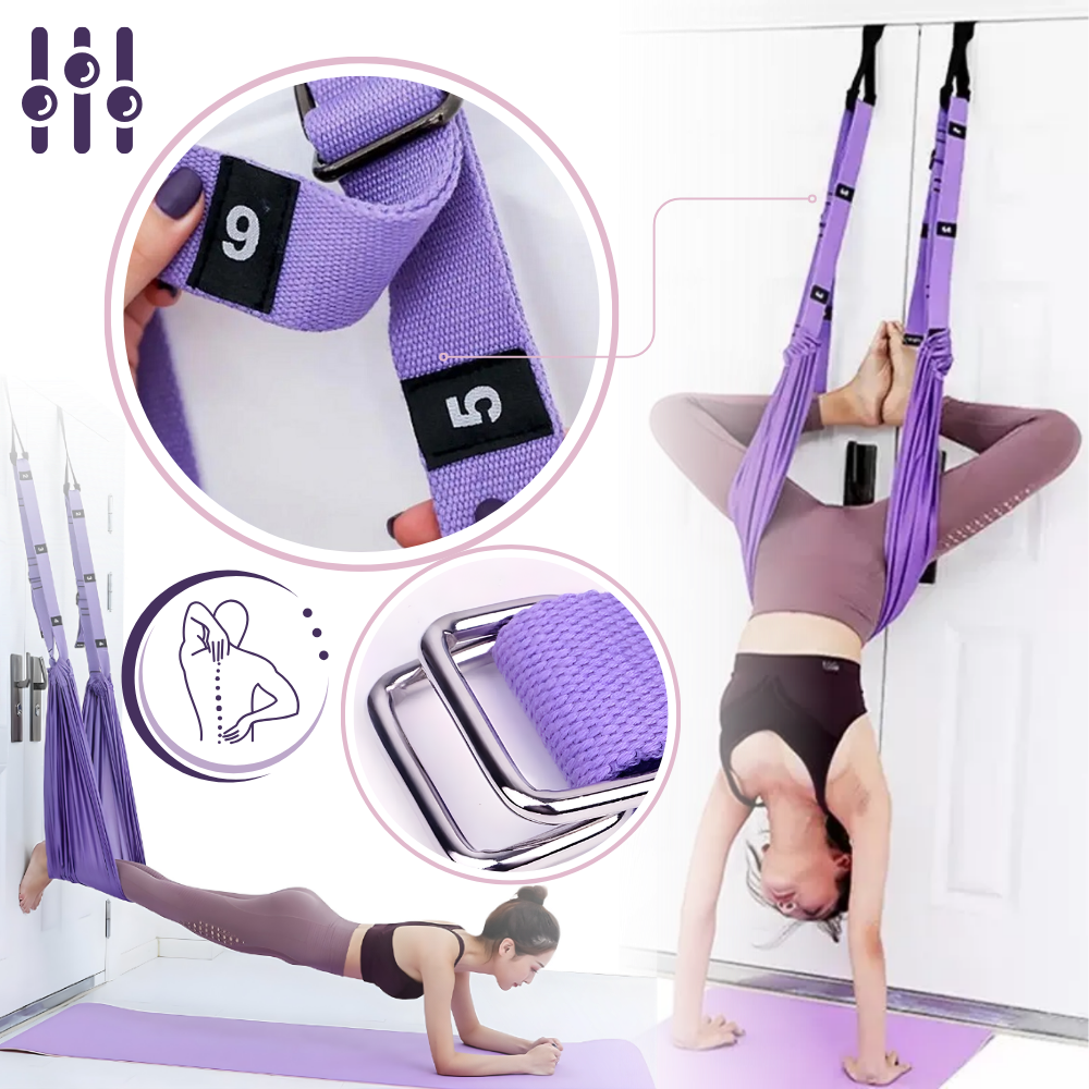 Hamac de yoga aérien solide et réglable - Ozerty