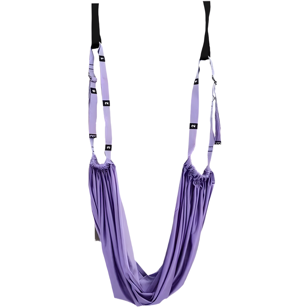 Hamac de yoga aérien solide et réglable -Violet - Ozerty