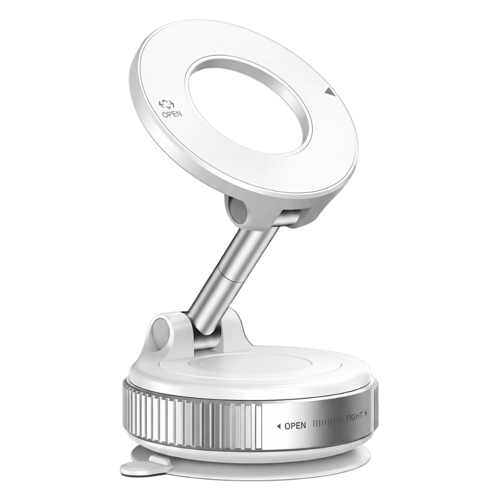 Support magnétique robuste et fiable pour téléphone -Blanc - Ozerty