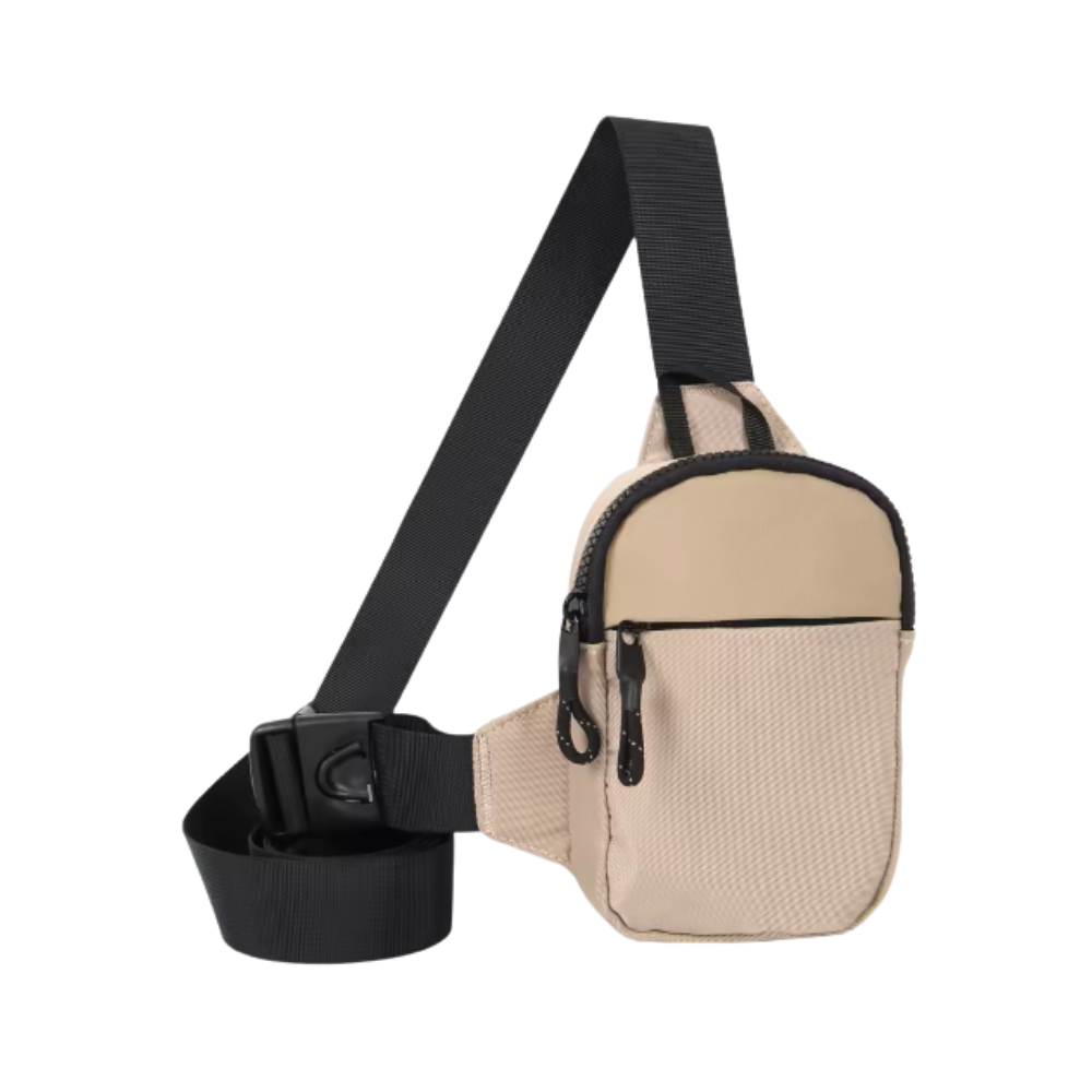 Mini sac à bandoulière élégant -Beige - Ozerty