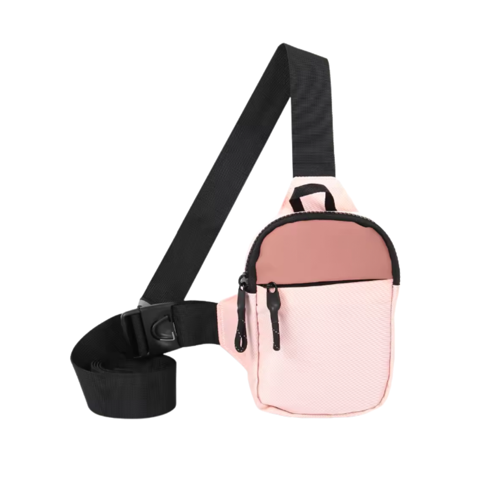 Mini sac à bandoulière élégant -Rose - Ozerty