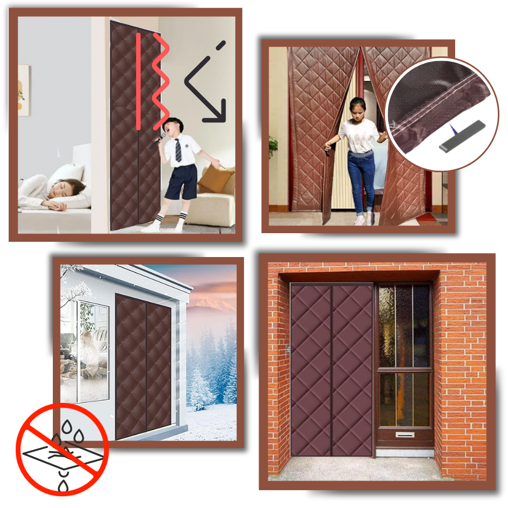 Rideau de porte élégant et thermiquement efficace
- Ozerty
