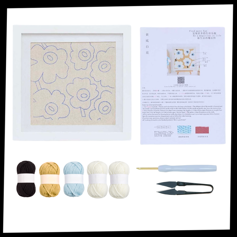 Kit de broderie thérapeutique - Ozerty