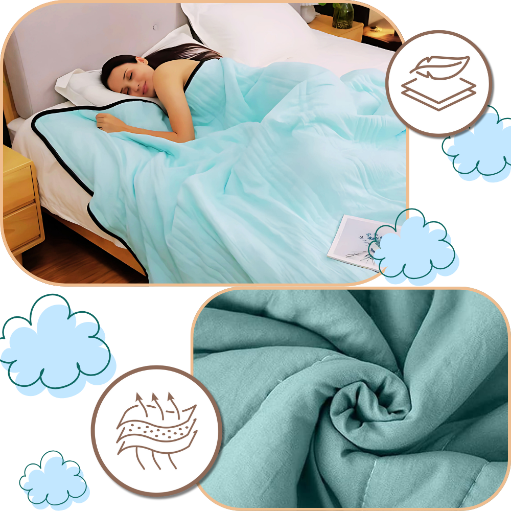 Couverture rafraîchissante et relaxante - Ozerty