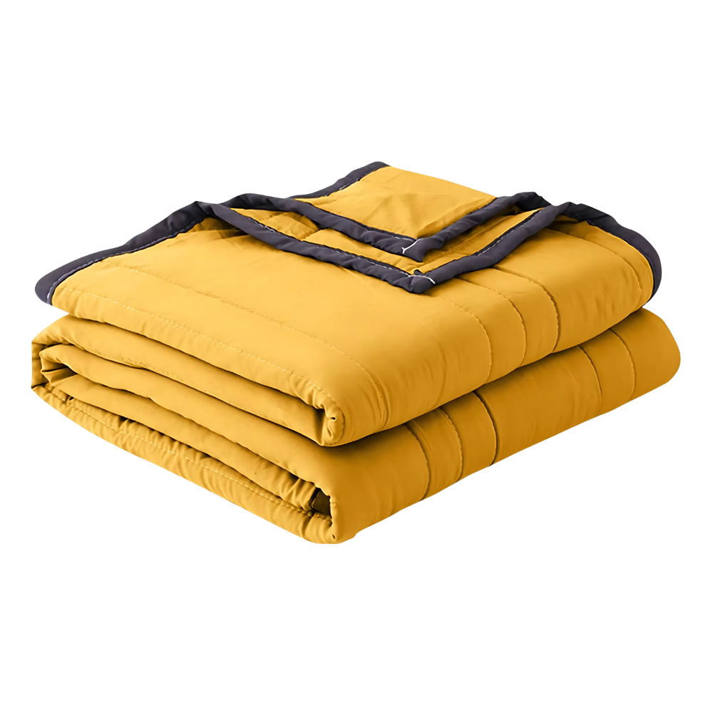 Couverture rafraîchissante et relaxante -Jaune - Ozerty