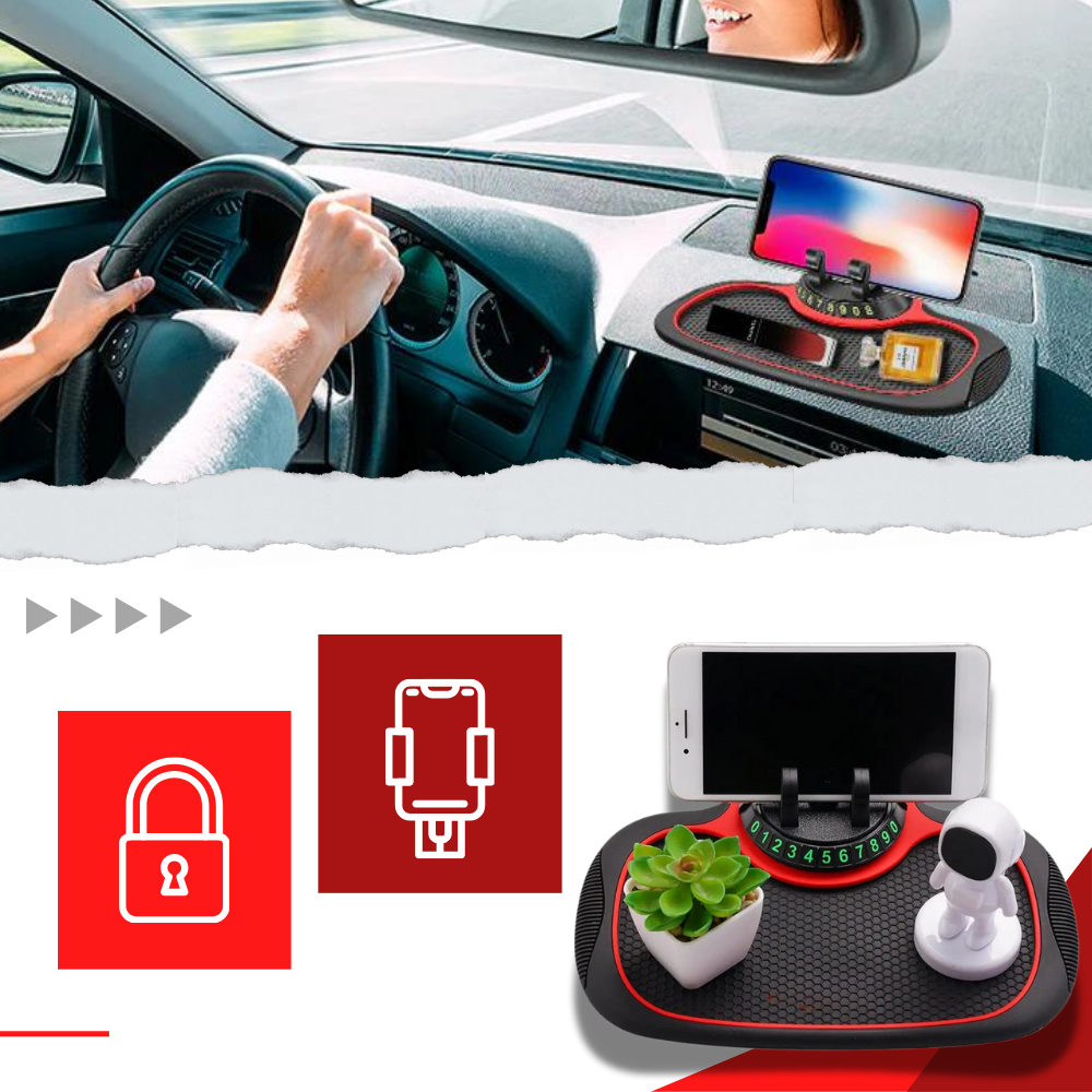 Tapis support antidérapant de téléphone pour voitures - Ozerty