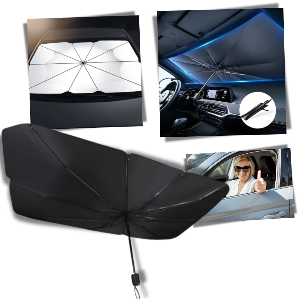 Parapluie pour pare-brise de voiture avec protection UV
- Ozerty
