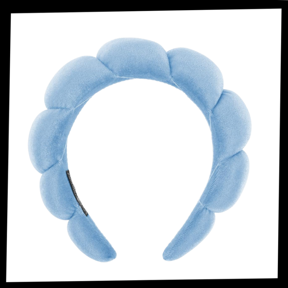 Bandeau en velours rembourré pour les soins de la peau - Ozerty