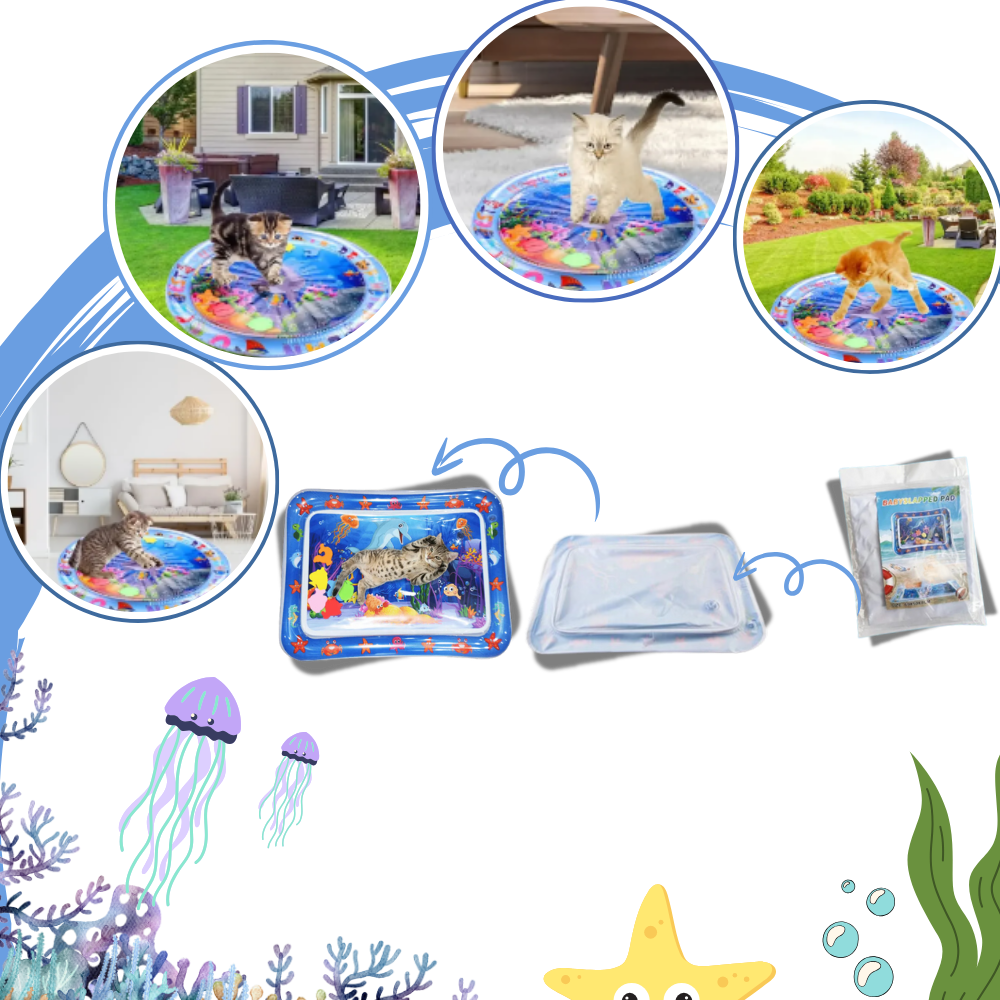 Tapis sensoriel d'eau pour animaux de compagnie
- Ozerty