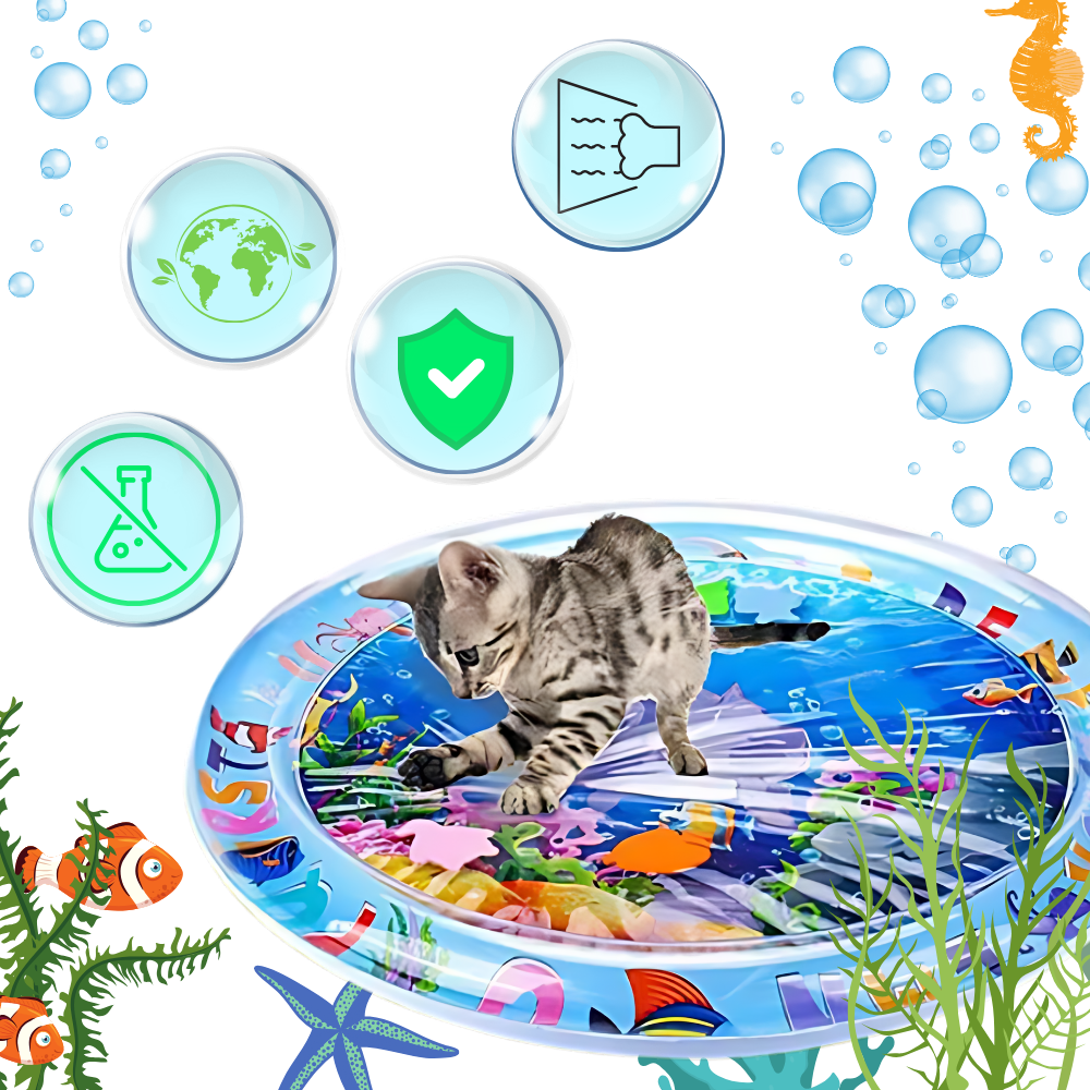 Tapis sensoriel d'eau pour animaux de compagnie
- Ozerty