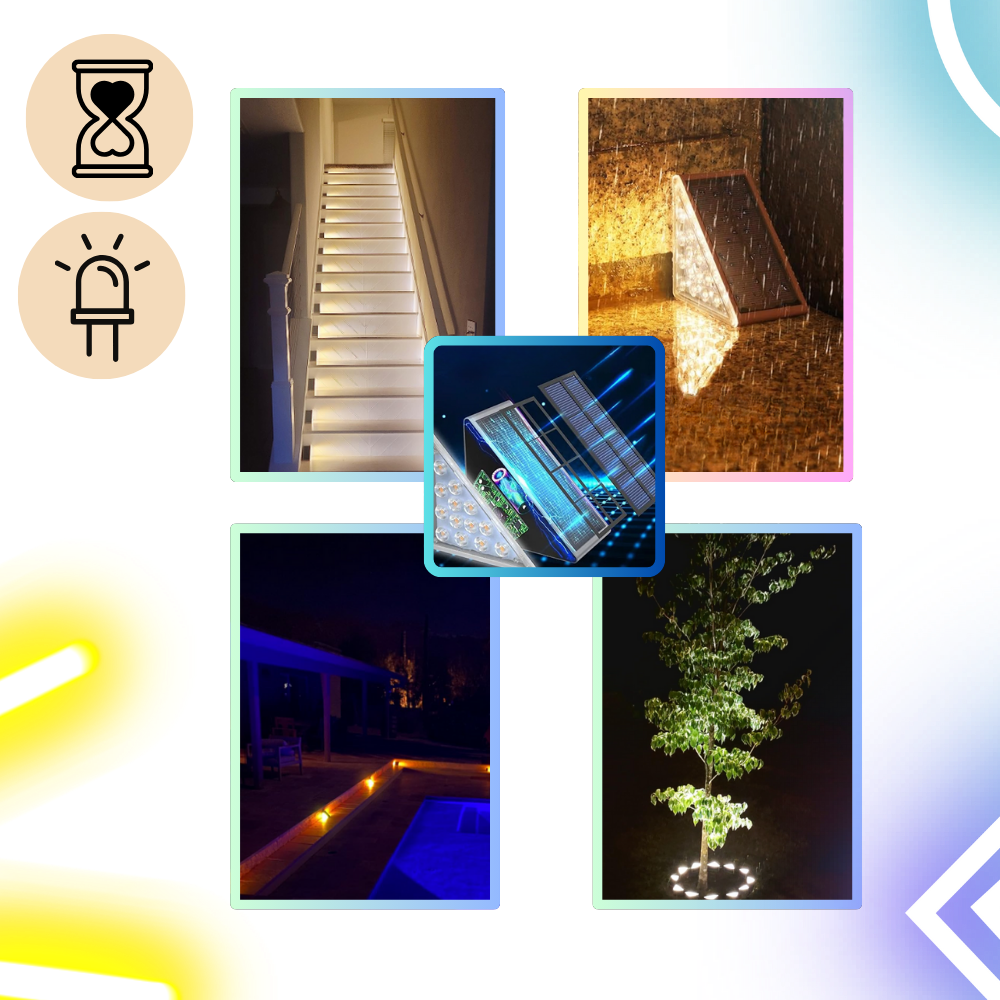 Lampes solaires étanches pour escaliers
- Ozerty