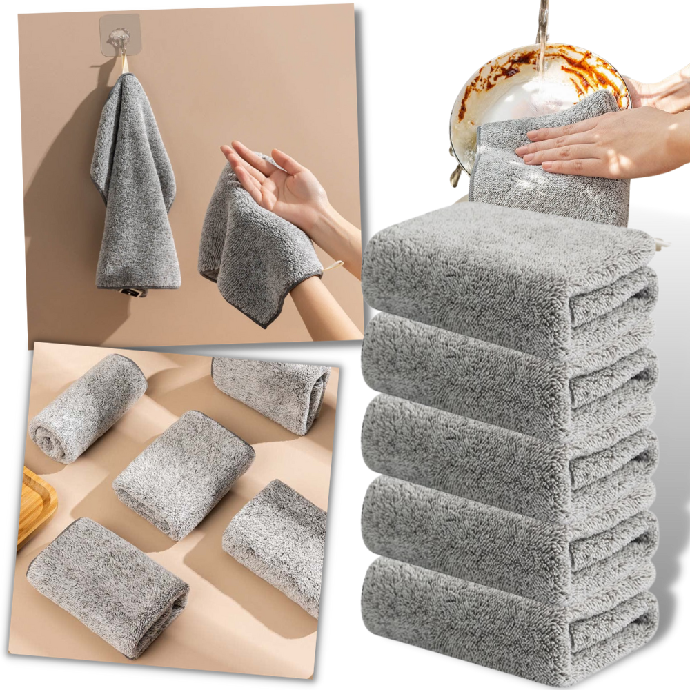 Pack de Chiffons en microfibre de bambou - Ozerty