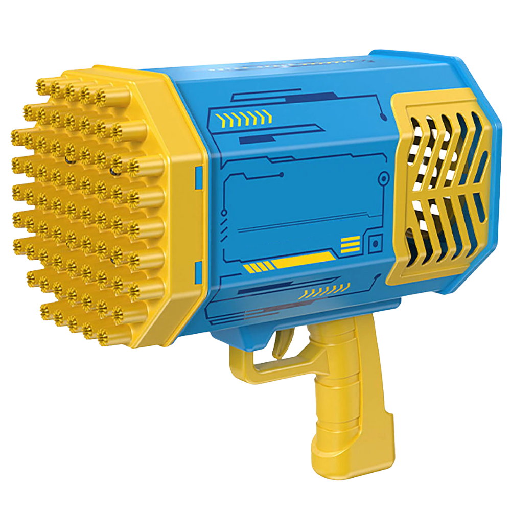 Souffleur de bulles Bazooka 69 trous -Jaune/ - Ozerty