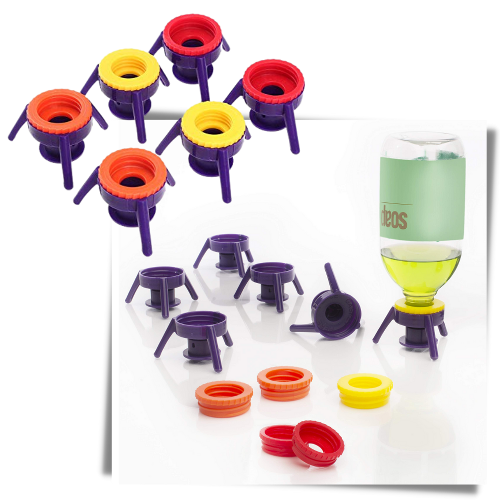 Lot de 6 bouchons supports de bouteille - Ozerty