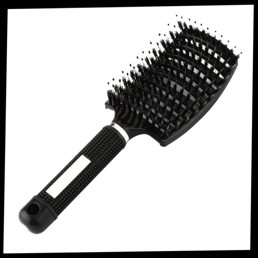 Brosse à cheveux massante en poils de sanglier - Ozerty