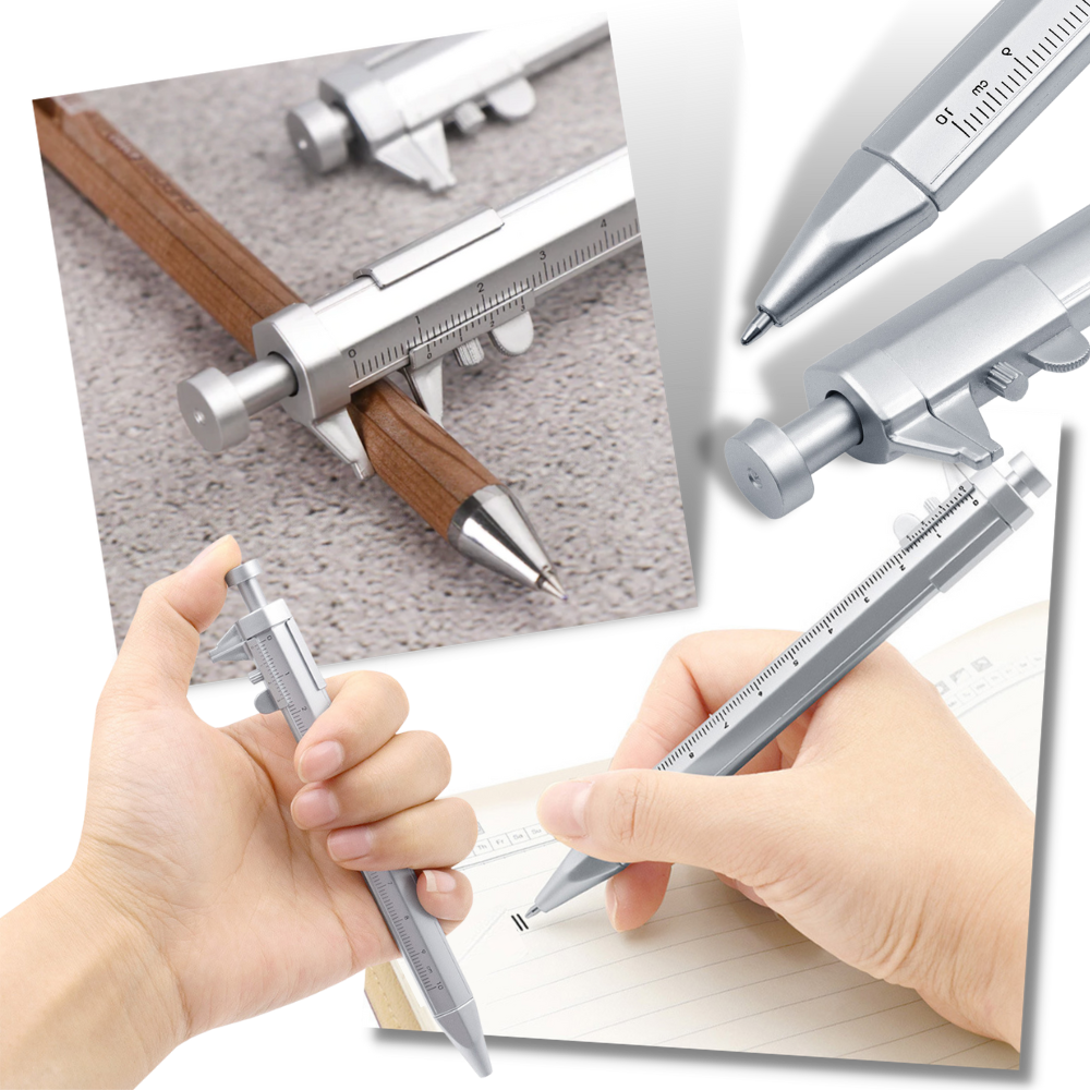 Stylo à bille étrier multifonctionnel Vernier - Ozerty