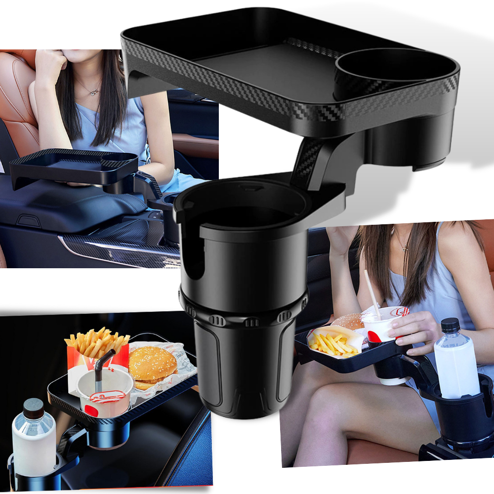 Porte-gobelet avec plateau rotatif pour voiture - Ozerty