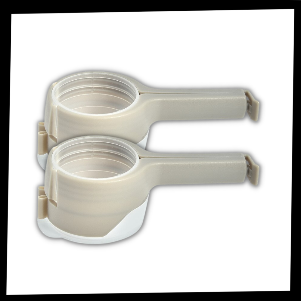 Clip pour sac alimentaire avec couvercle (2-pack) - Ozerty