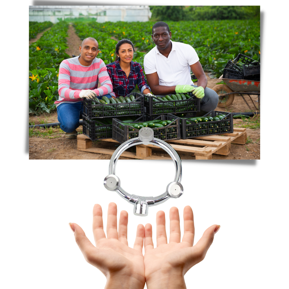 Buse d'arrosage de jardin à trois têtes - Ozerty