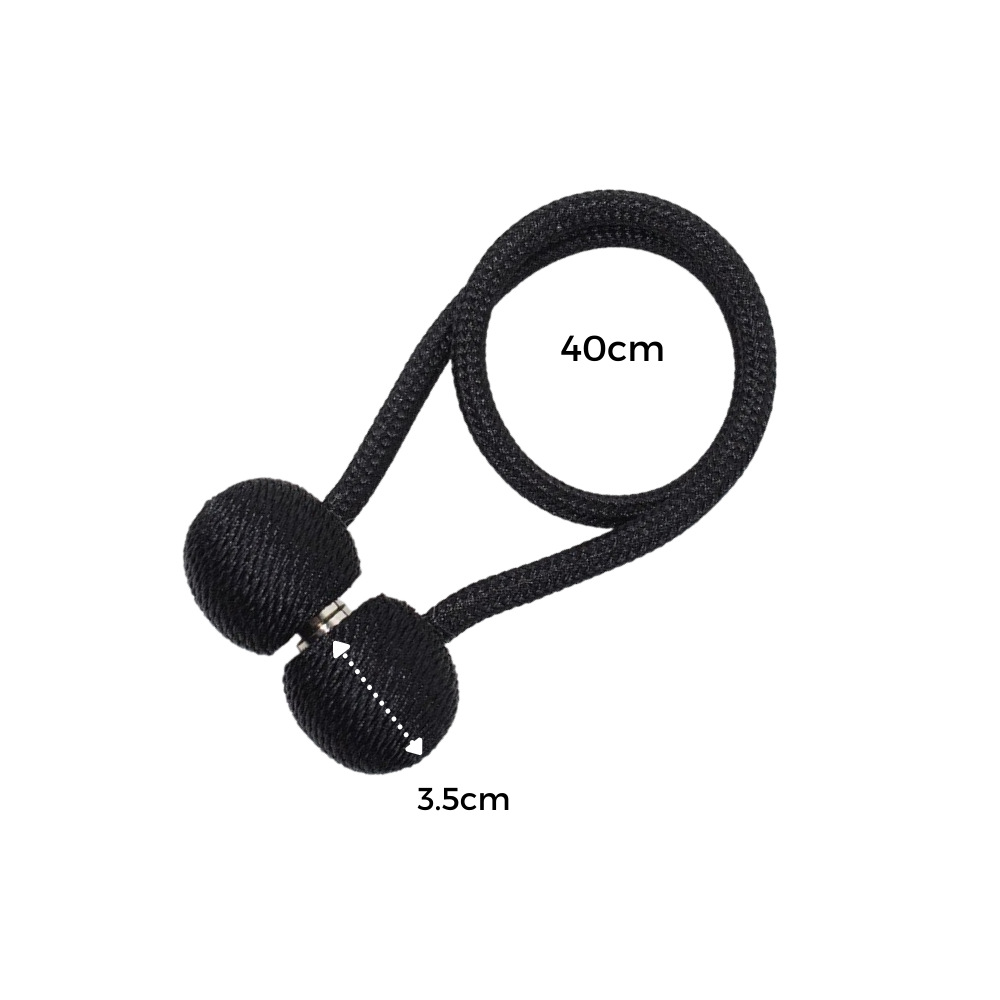 Lot de 2 attaches magnétiques pour rideaux - Ozerty