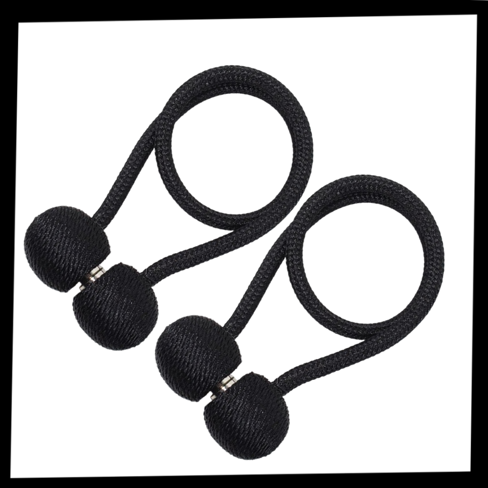 Lot de 2 attaches magnétiques pour rideaux - Ozerty