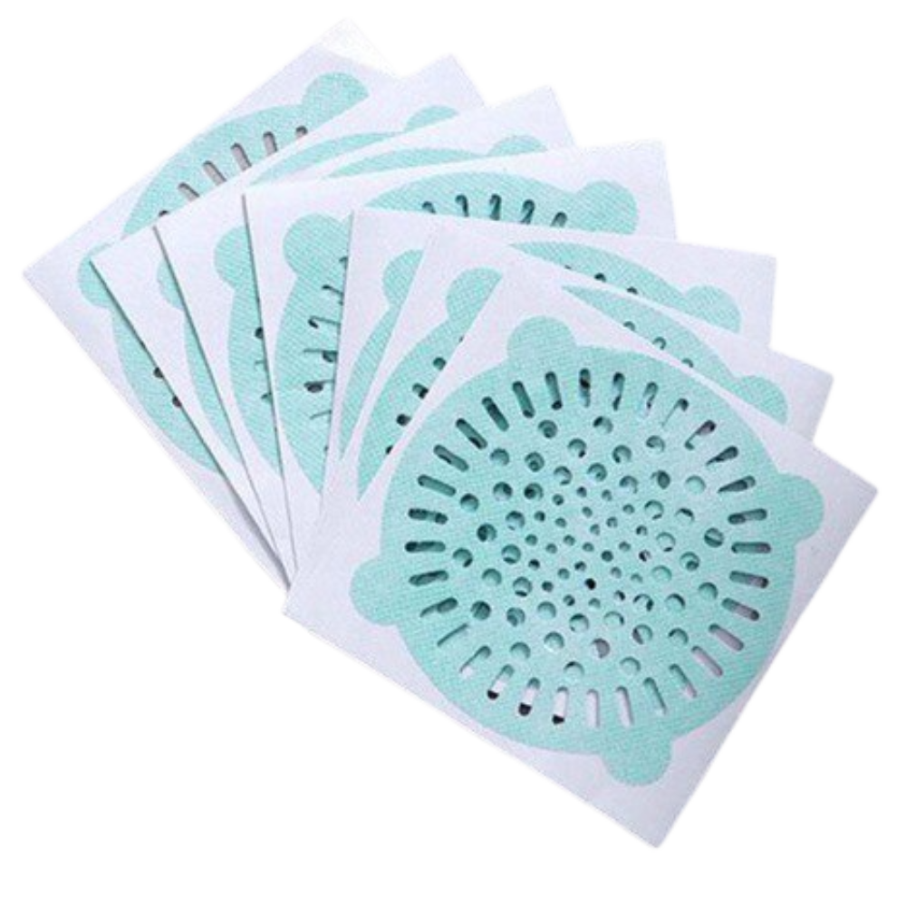 Lot de 10 filtres d'évacuation jetables adhésifs -Bleu/ - Ozerty