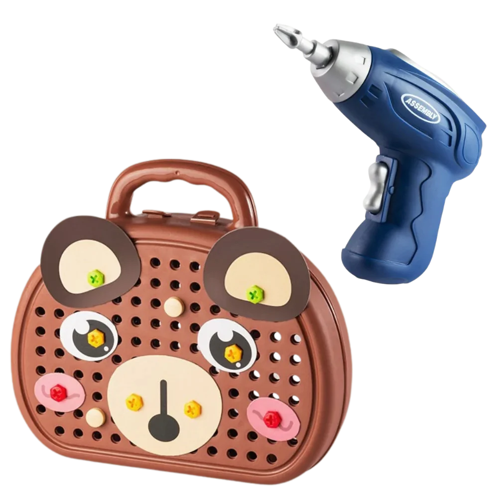 Jeu de puzzle éducatif avec kit de perçage -Ours/ - Ozerty