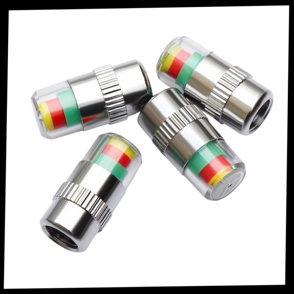 Lot de 4 capteurs de pression des pneus de voiture - Ozerty